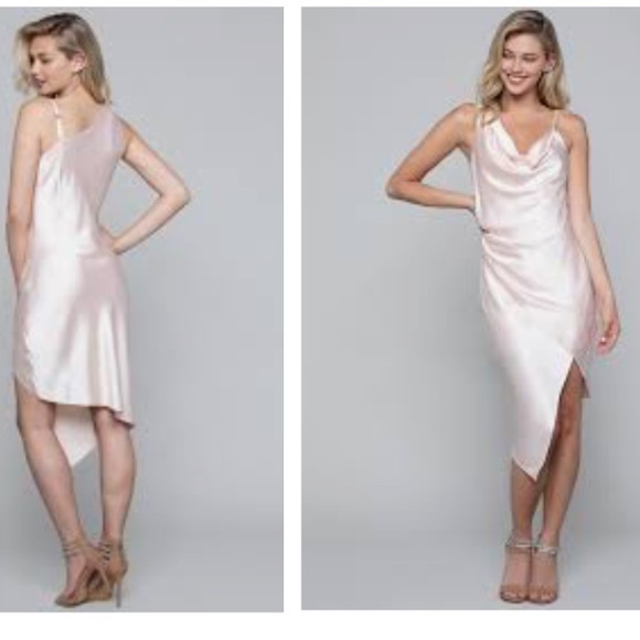 bebe Dresses & Skirts - Vintage style BEBE Satin slip Pink Dress